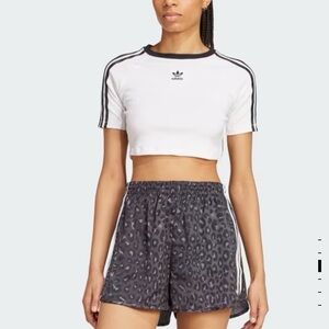 Adidas Women's Brown Satin Shorts